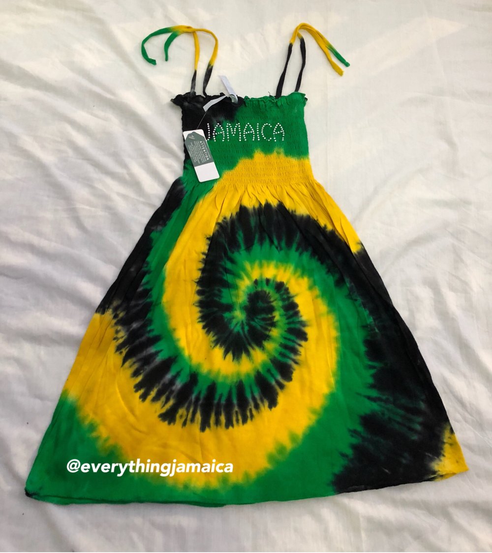 Jamaican TyeDye girls dress