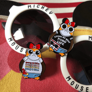 Image of Shopping Porgs - Enamel Pin - Fantasy Pin