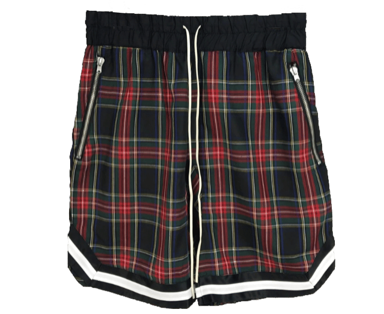 tartan basketball shorts