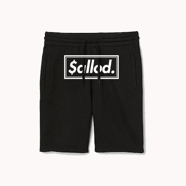 Image of Sallod "Dollar" Sweat Shorts Black/White
