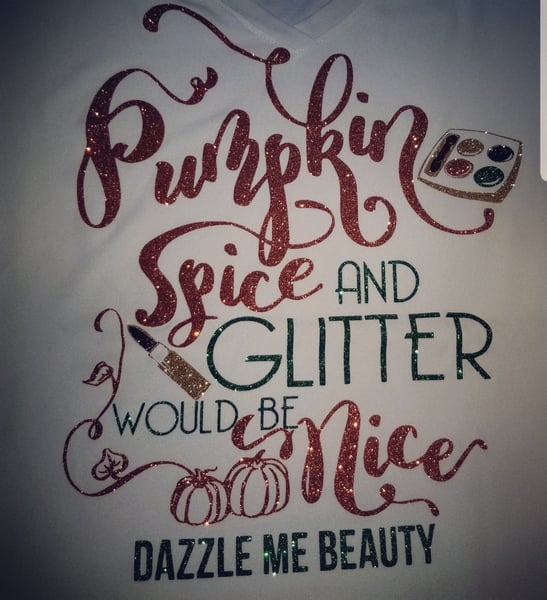 Image of Pumpkin Spice and Glitter Tee