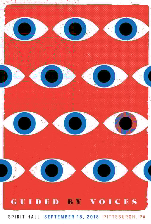 Image of Guided By Voices Poster Pittsburgh 2018