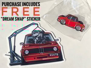 Image of KUWTB X LEEN 2002tii Limited Edition Pin