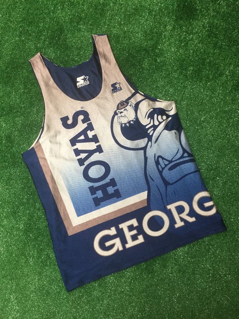 Image of Vintage Georgetown Hoyas Reversible Starter Jersey (Size Medium)