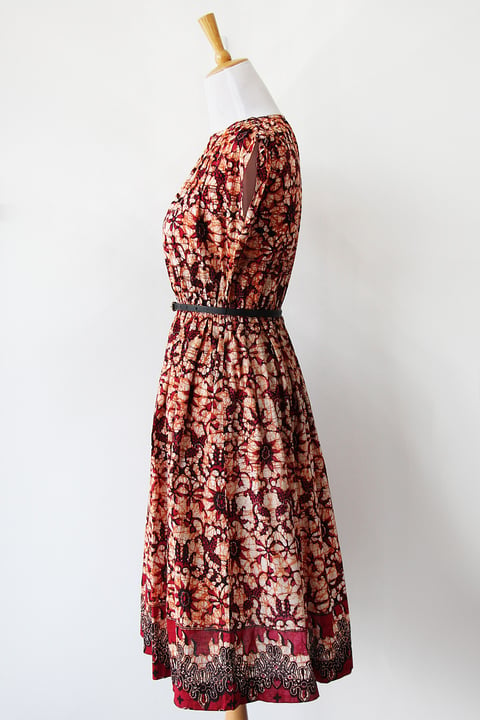 Image of SOLD Fiery Batik Dress