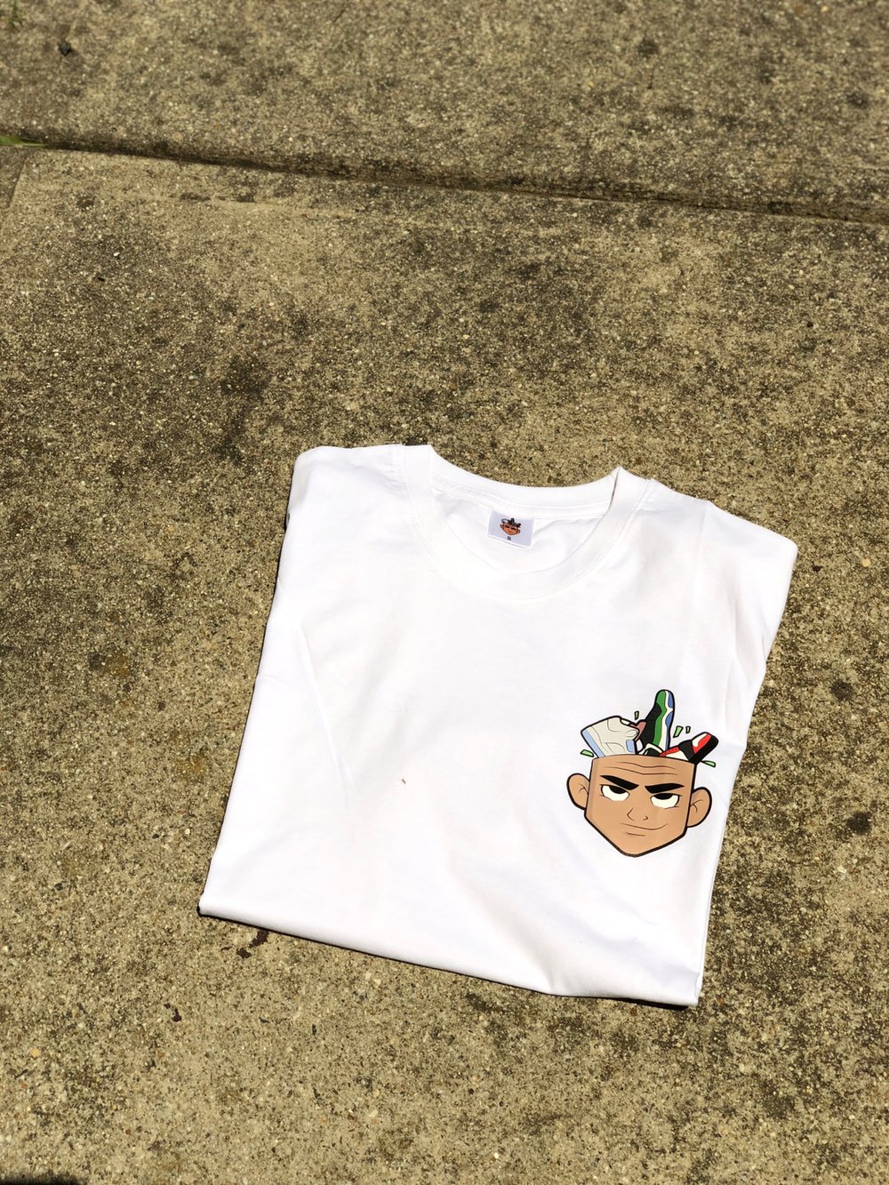 Image of White “Sneakerhead Logo” T-Shirt