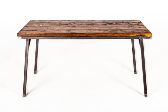 Image of old oak dining table