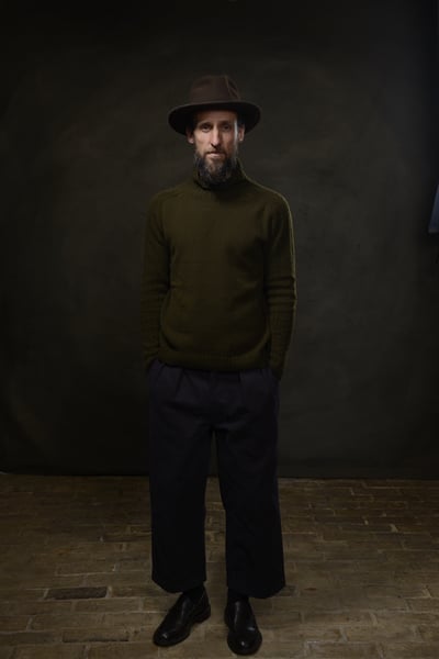 Image of PABLO ROLLNECK SWEATER - MILLITARY £160.00