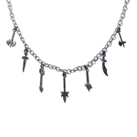 Image 1 of Armory charm necklace or bracelet in sterling silver or gold