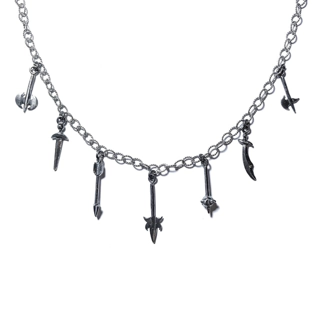 Armory charm necklace or bracelet in sterling silver | Arcana Obscura