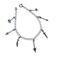 Image 2 of Armory charm necklace or bracelet in sterling silver or gold