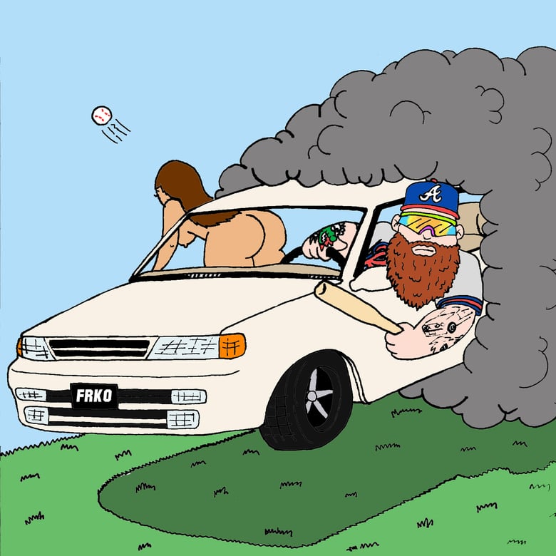 Image of "ACTION BRONSON FLOATIN' IN THE MAXIMA" PRINT