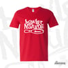 Pinkingz Bowling - Bowler By Nature - Red with White V-Neck