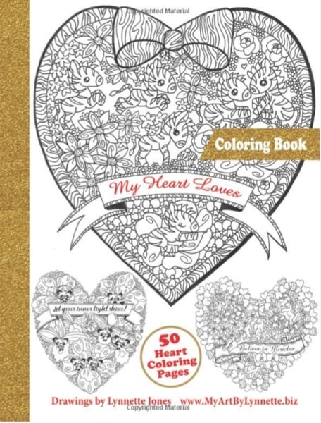 Image of My Heart Loves coloring book 