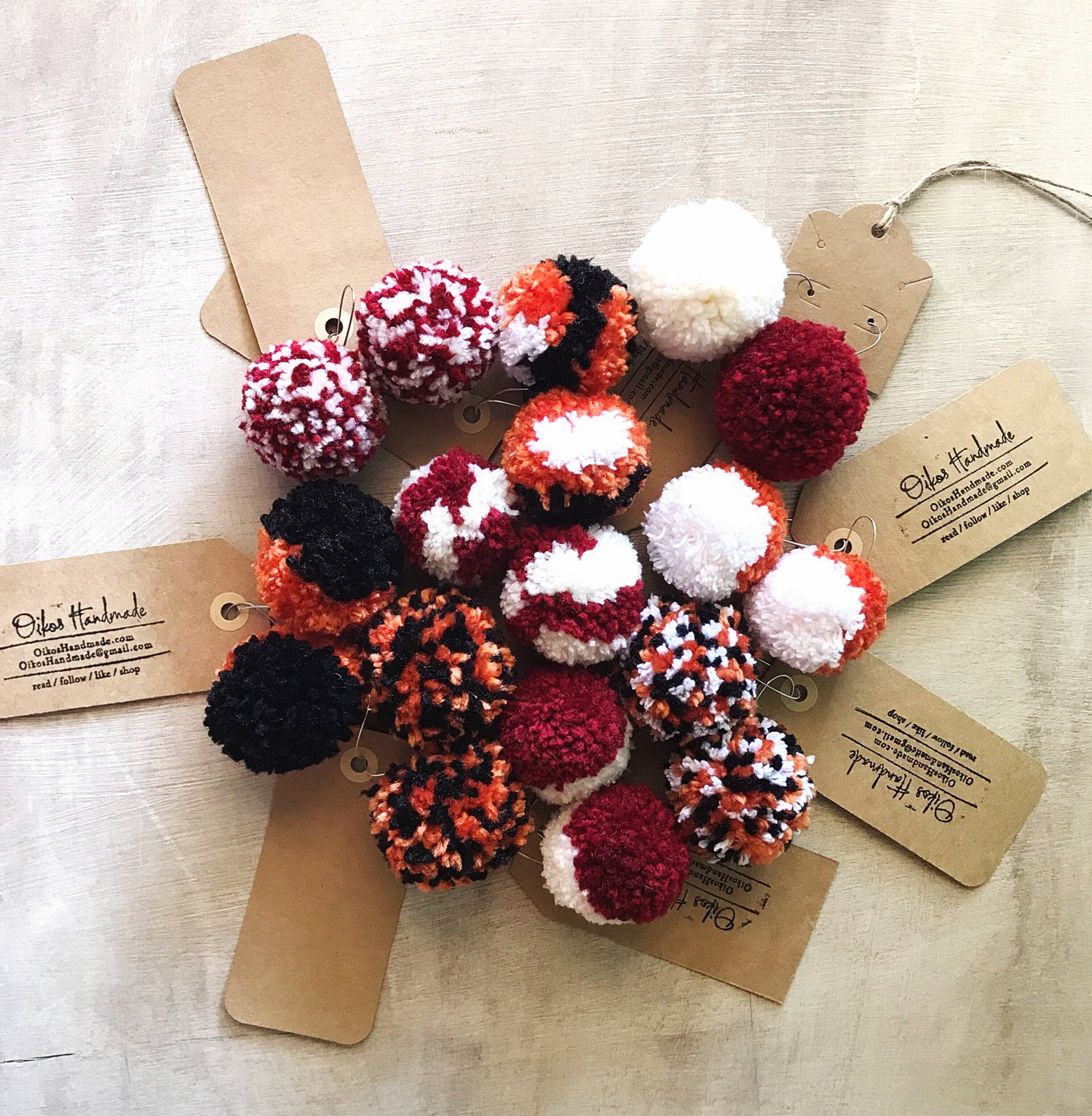 Image of Game Day Pom Pom Earrings