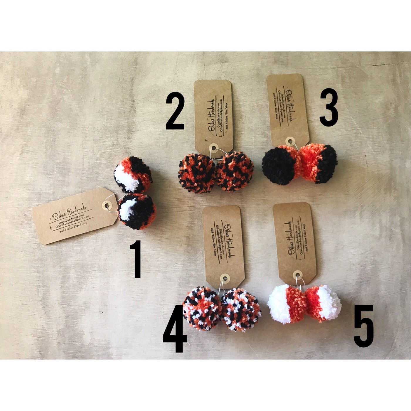 Image of Game Day Pom Pom Earrings