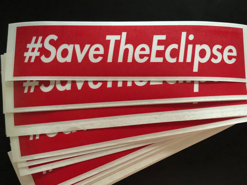 Image of #SaveTheEclipse | RED STICKER
