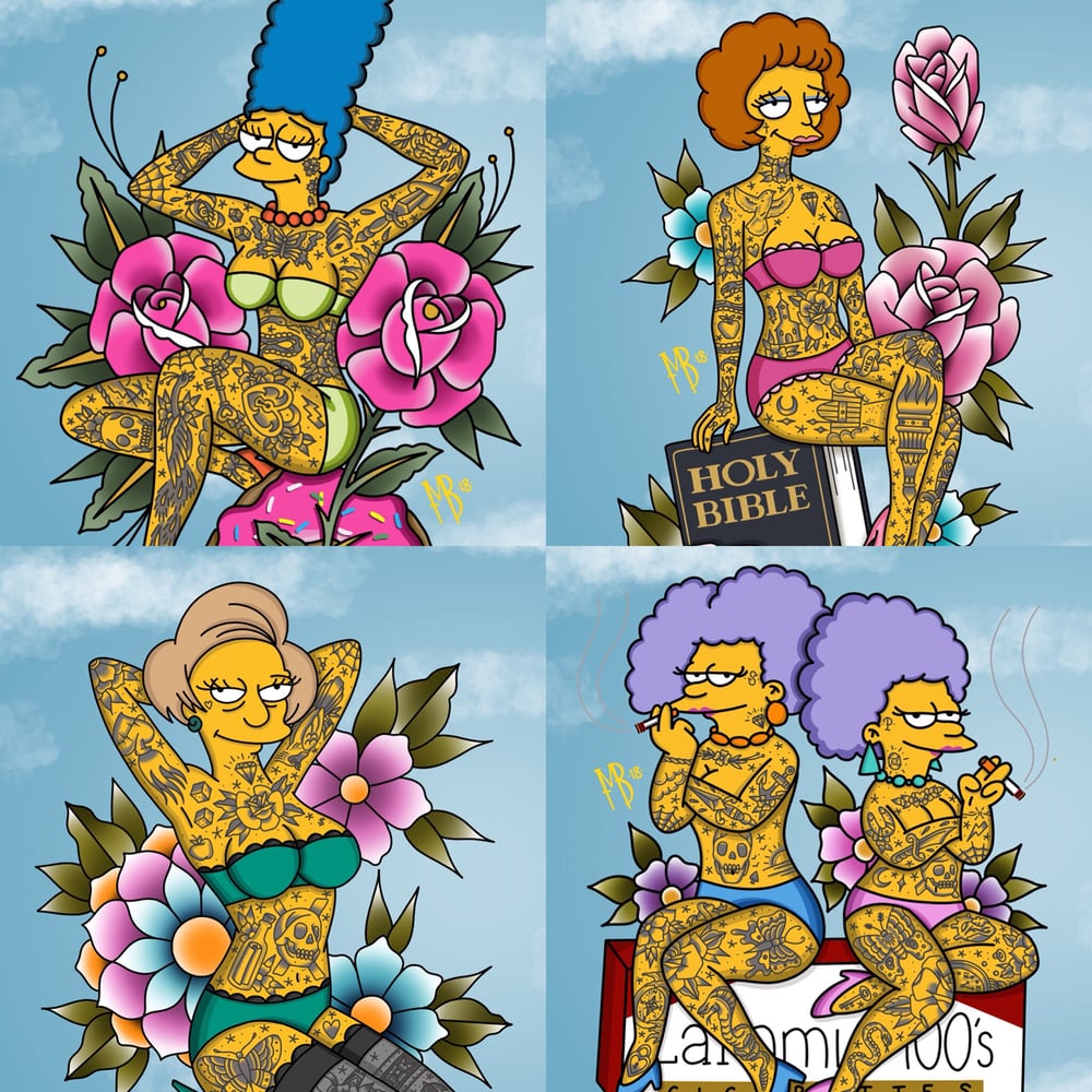 Image of Tattooed Simpsons Women