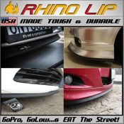 Image of Universal Front Bumper Rubber Lip Splitter Chin Spoiler Edge Trim