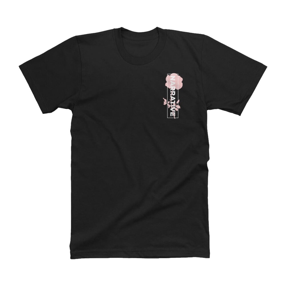 Image of Black Rose Pocket T-Shirt