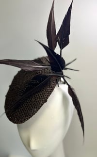 Image 4 of Chocolate brown straw percher 
