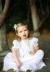 The ‘Victoria’ Rounded Yoke Heirloom Dress