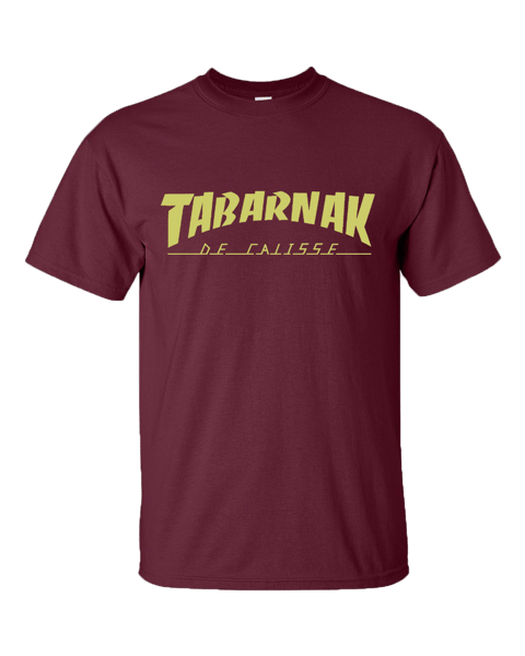 Image of TABARNAK DE CALISSE (GOLD/WINE RED)