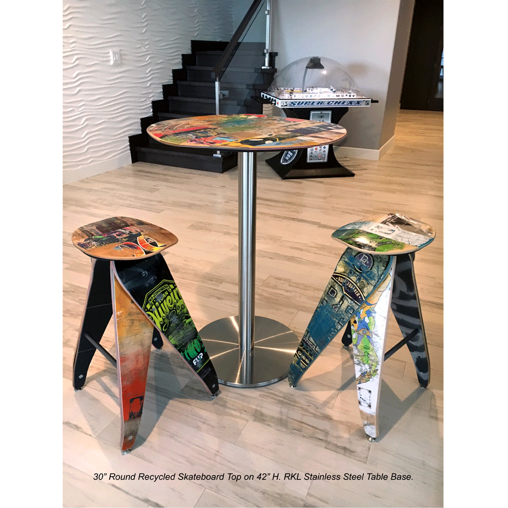 Image of Skatecafe - Recycled Skateboard Dining Tables