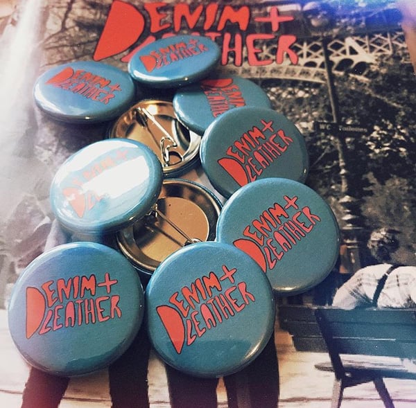 Image of Denim + Leather Badge