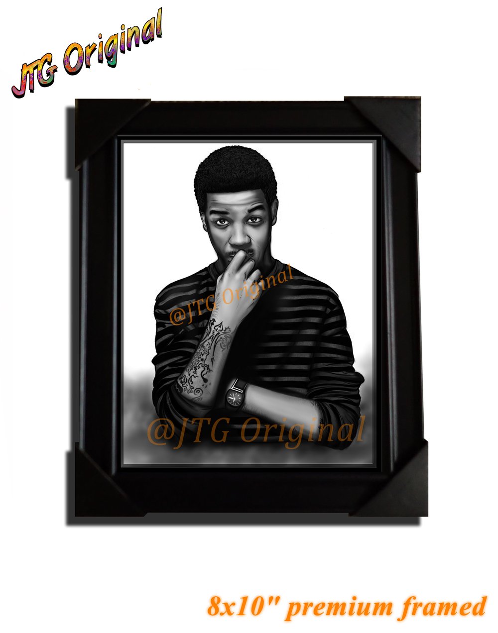 "Smooth Duder" Kid Cudi Inspired Framed Artwork