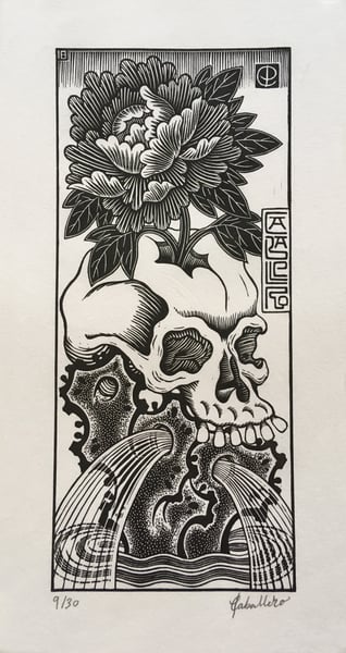 Image of Flowering skull