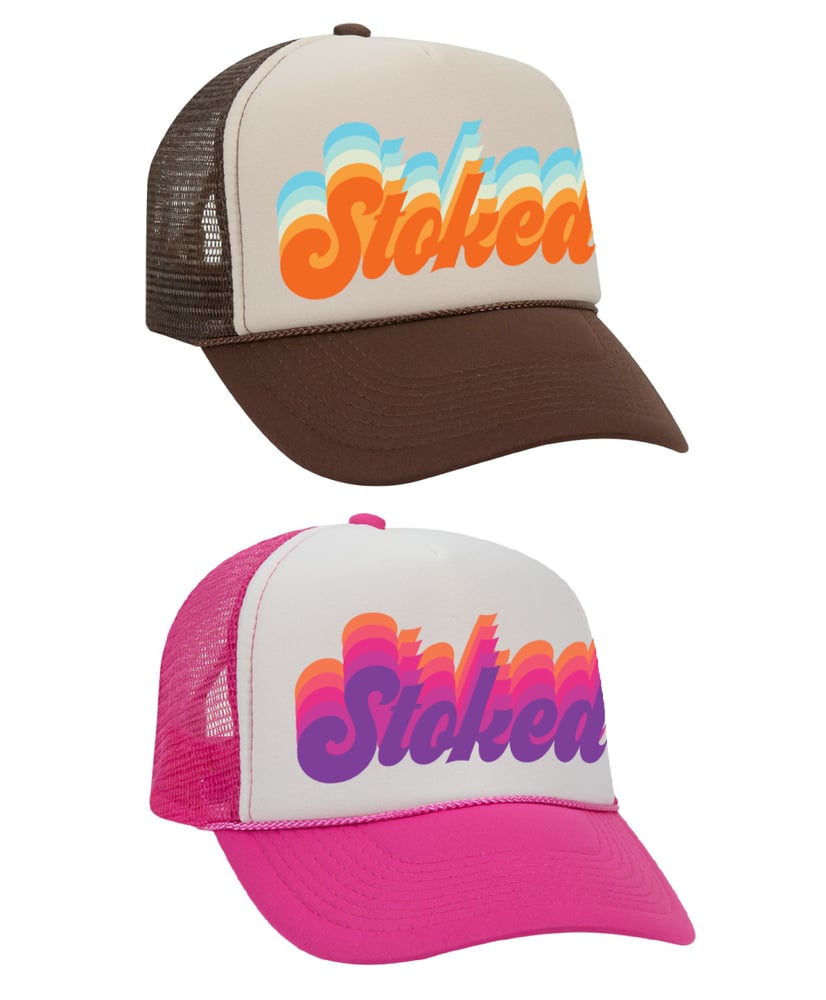 Image of "Stoked" Retro Trucker Hat
