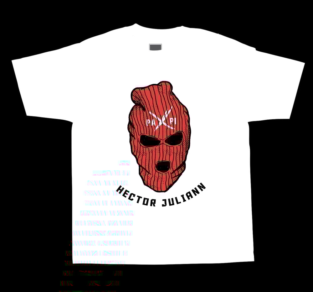 Image of *Tour Exclusive* Red Papi Ski Mask (White)