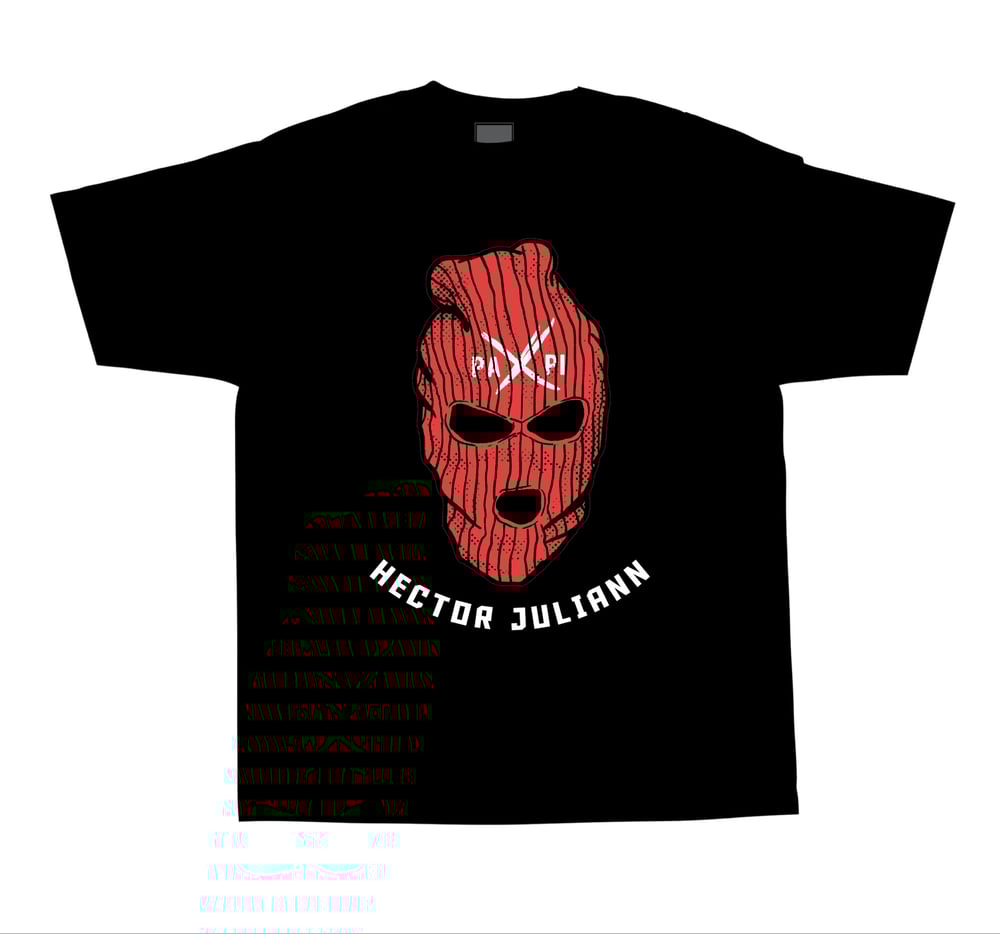 Image of *Tour Exclusive* Red Papi Ski Mask (Black)