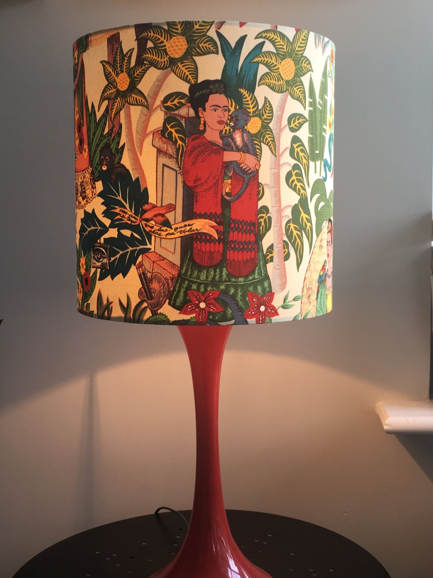 Image of Frida's Garden Tea Dye Lampshade