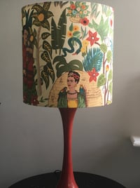 Image of Frida's Garden Tea Dye Lampshade