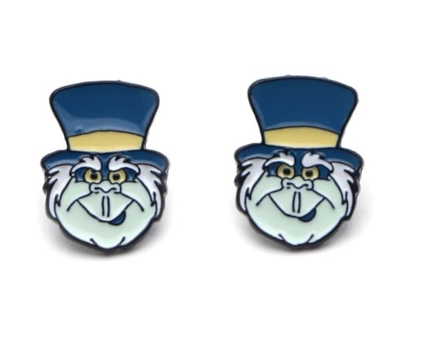 Image of Haunted Mansion Hitchhiking Ghost Stud Earrings