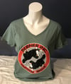 BERNER Inc Ladies V-Neck Puppies T-shirt