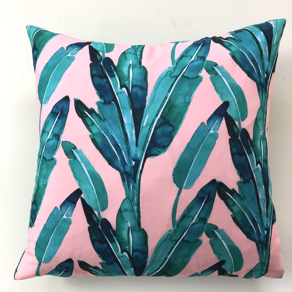 Image of Blush in the Jungle cushion