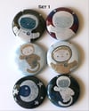 Space Cats Flair Buttons