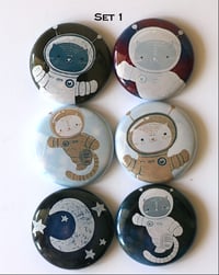 Image 1 of Space Cats Flair Buttons