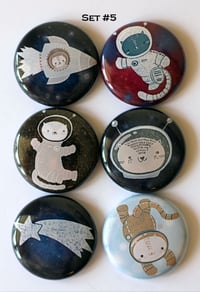 Image 2 of Space Cats Flair Buttons