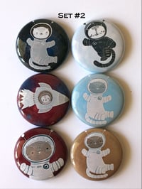Image 4 of Space Cats Flair Buttons