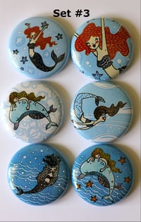 Image 3 of Mermaid 2 Flair Buttons