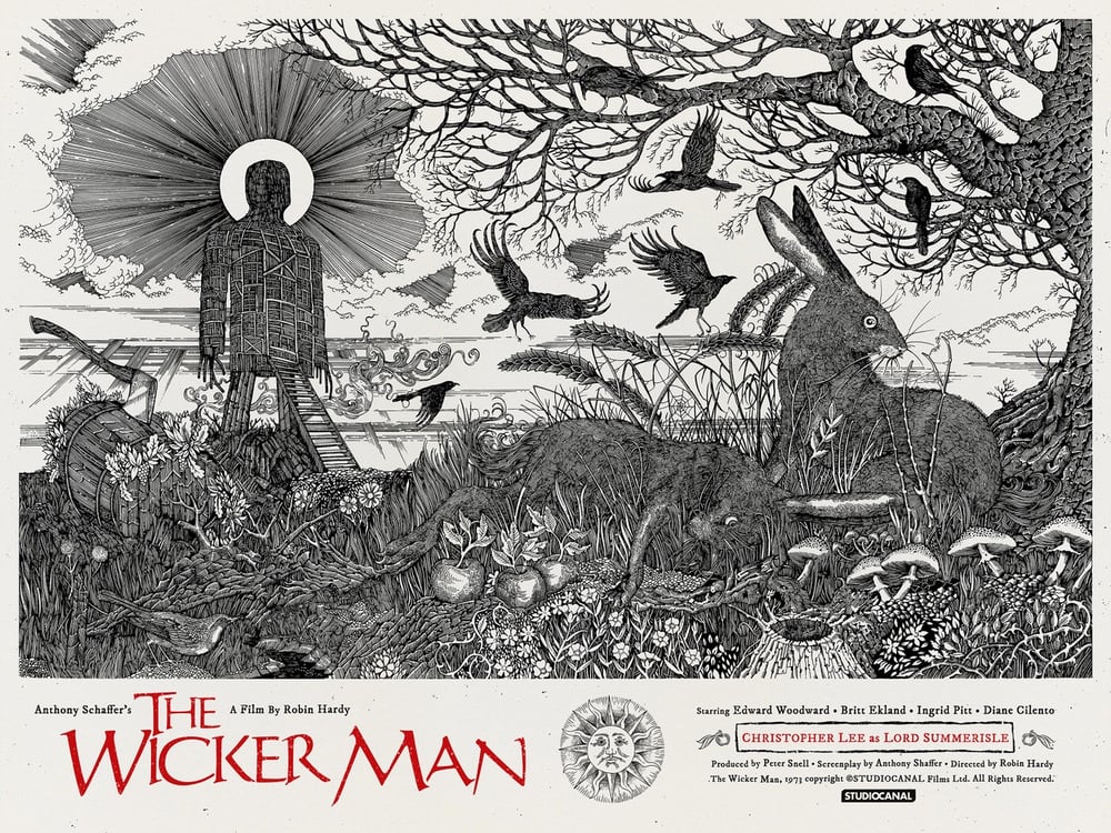 The Wicker man official poster. Main Edition Artist Proof signed by