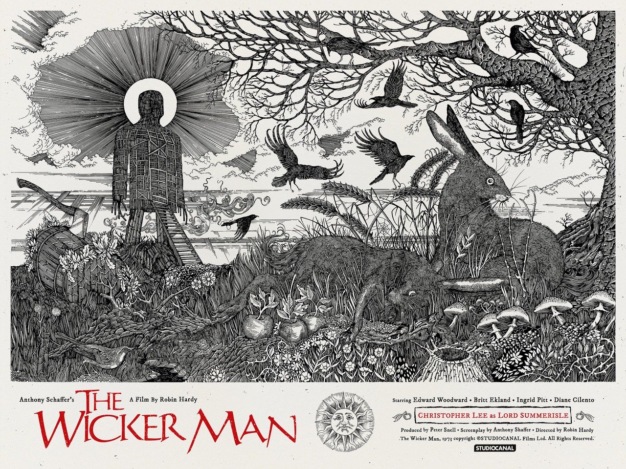 The Wicker man official poster. Main Edition Artist Proof signed by ...
