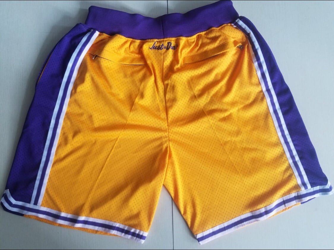 lakers just don shorts