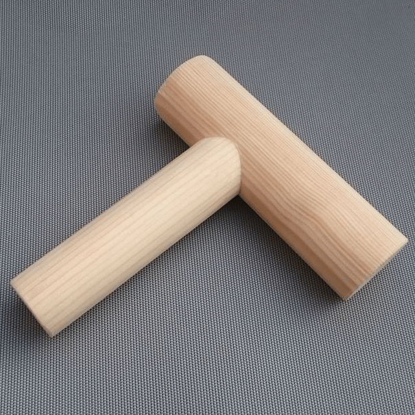 Asymmetric Wooden T-Grips for Canoe Paddles