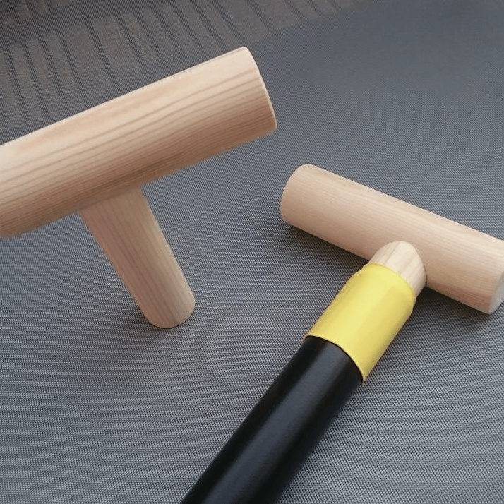 Asymmetric Wooden T-Grips for Canoe Paddles