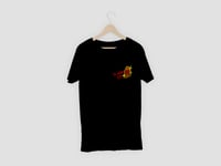  Flamin' Hot Short-Sleeve Unisex  Black T-Shirt